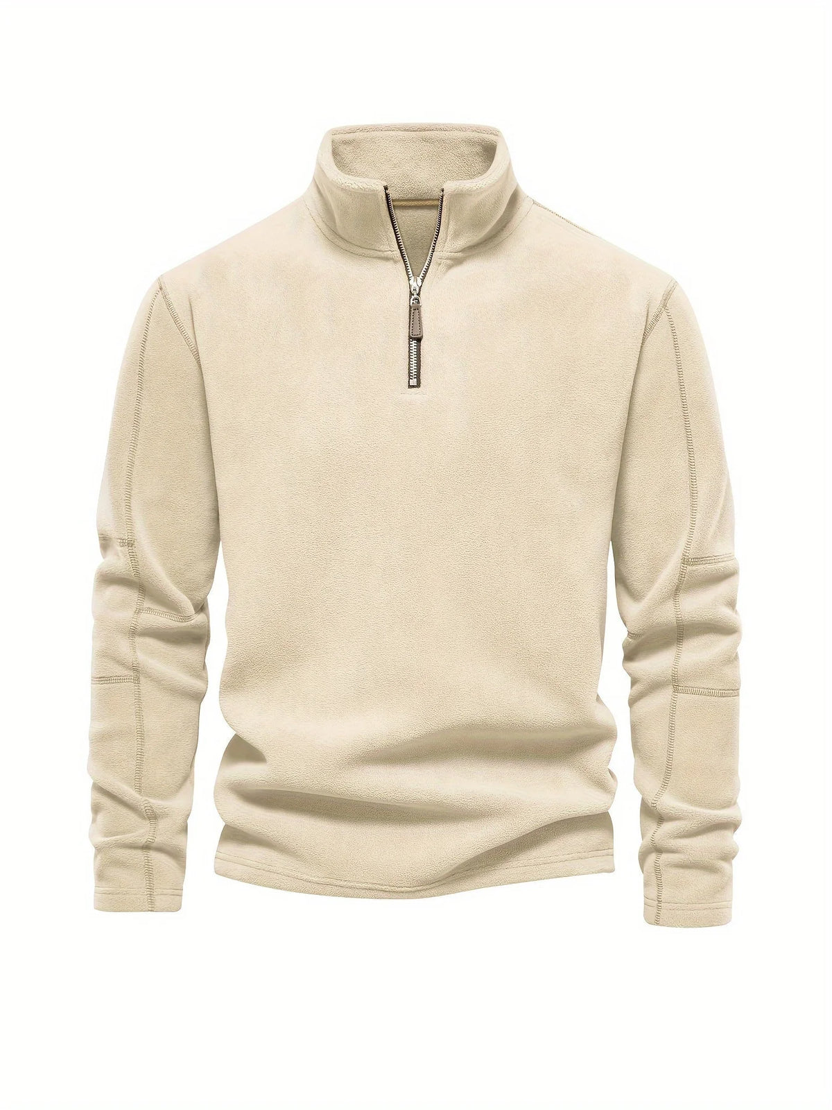 Fleece sweatshirt met halve rits voor heren