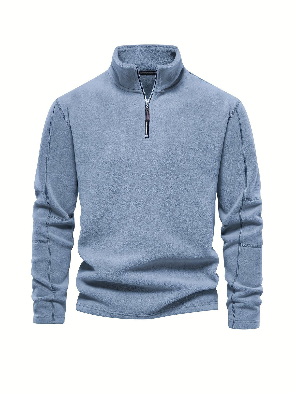 Fleece sweatshirt met halve rits voor heren