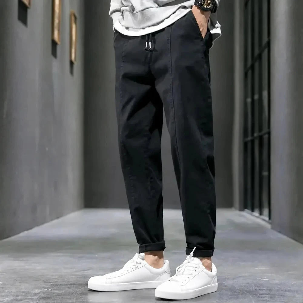 Heren Broek met Relaxed Fit en Trekkoord