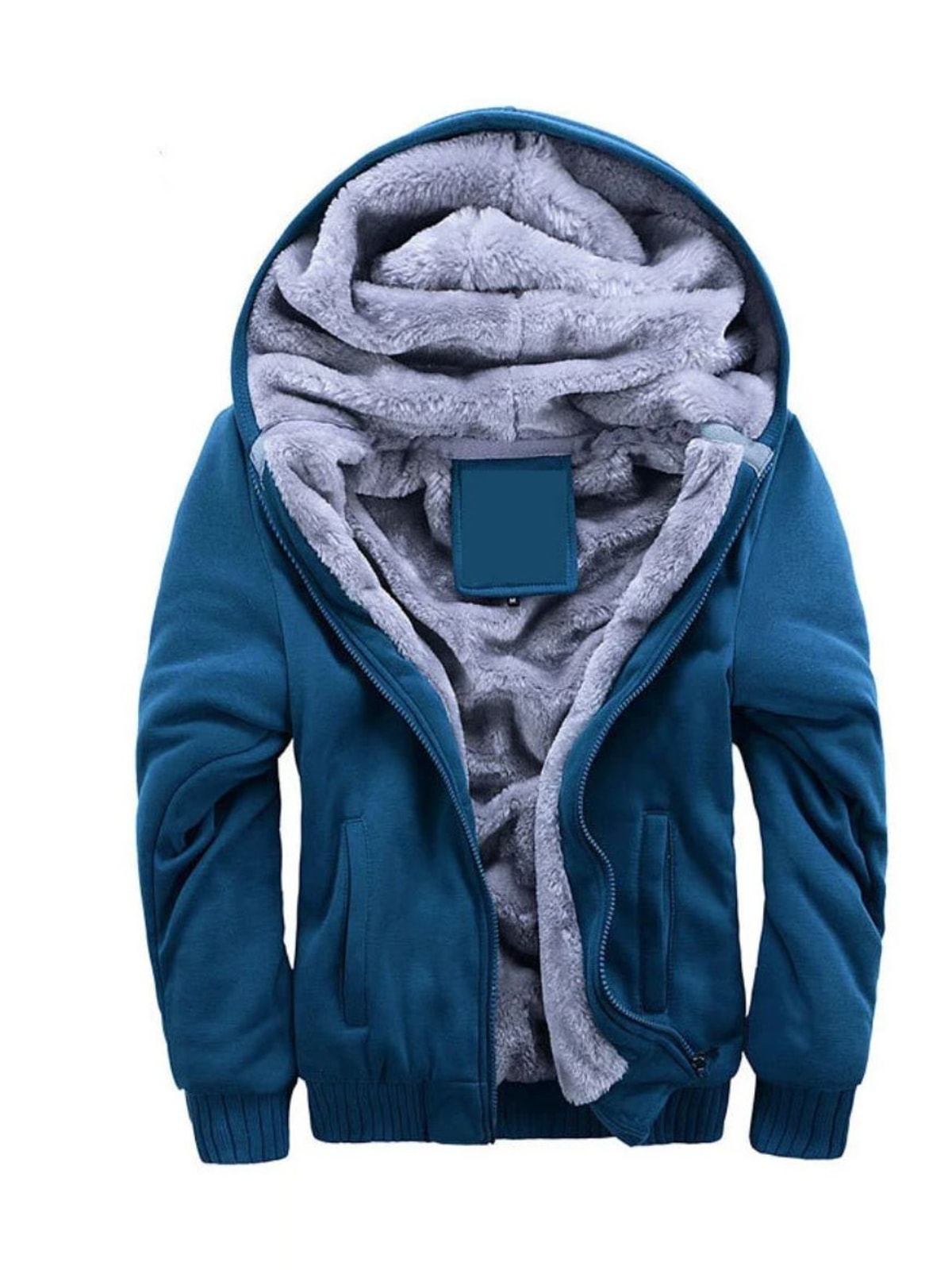 Heren Hoodie met Ritssluiting en Fleecevoering