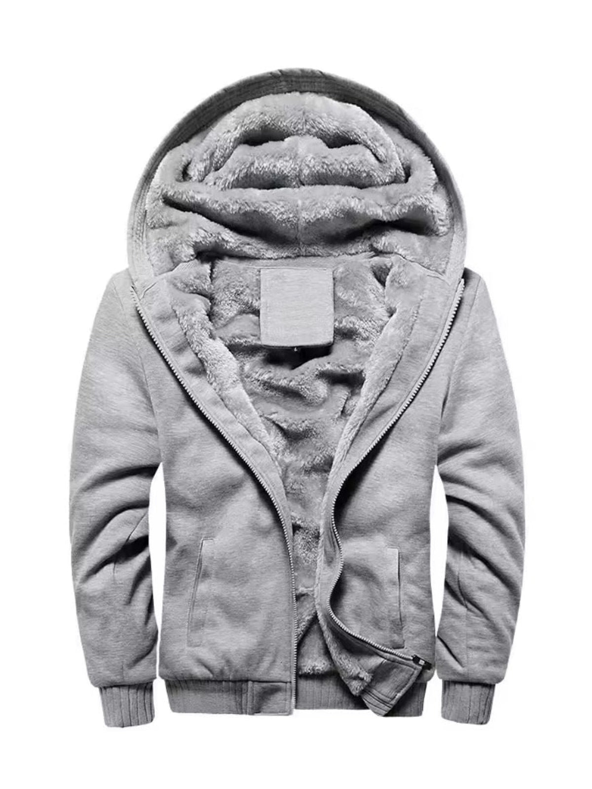 Heren Hoodie met Ritssluiting en Fleecevoering