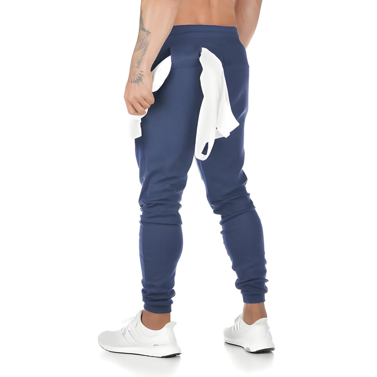 Heren Joggingbroek met Ritszakken en Trekkoord
