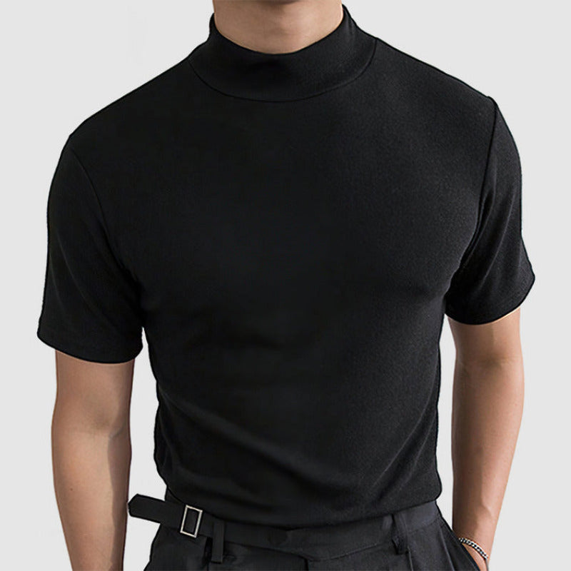 Stretch Katoenen T-Shirt Heren met Korte Mouwen