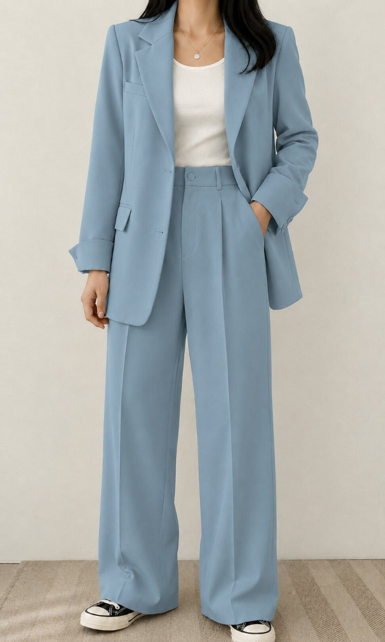 Tweedelige Dames Blazer en Broek Set