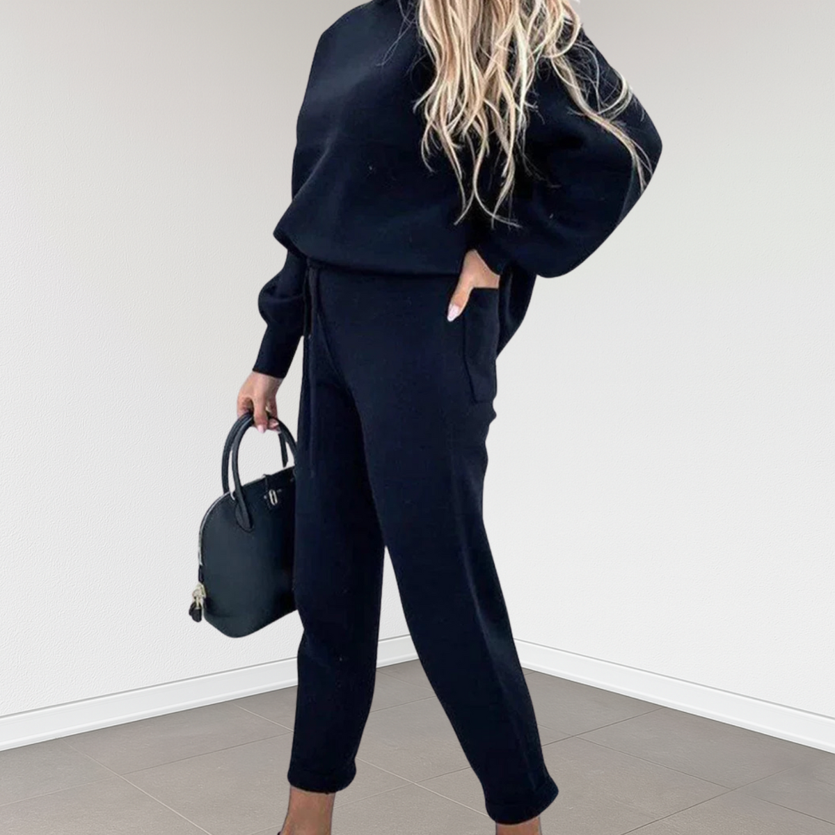 2-delige dames lounge set met top en joggerbroek