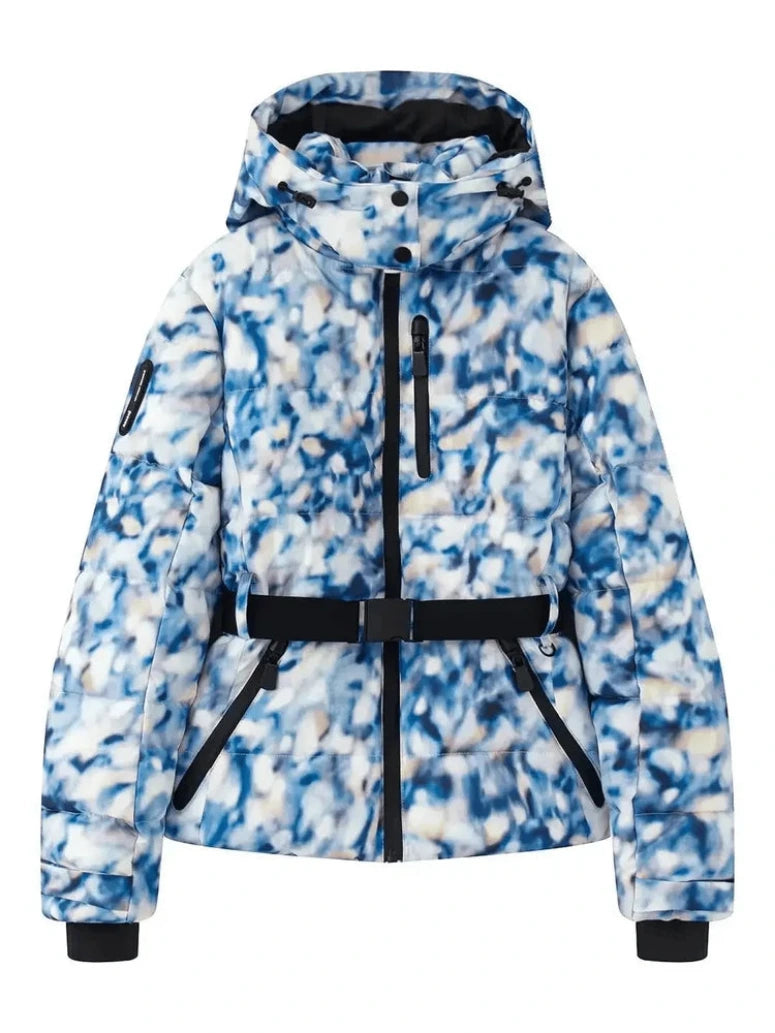 Dames Ski-jas met Gewatteerd Design en Verstelbare Tailleband
