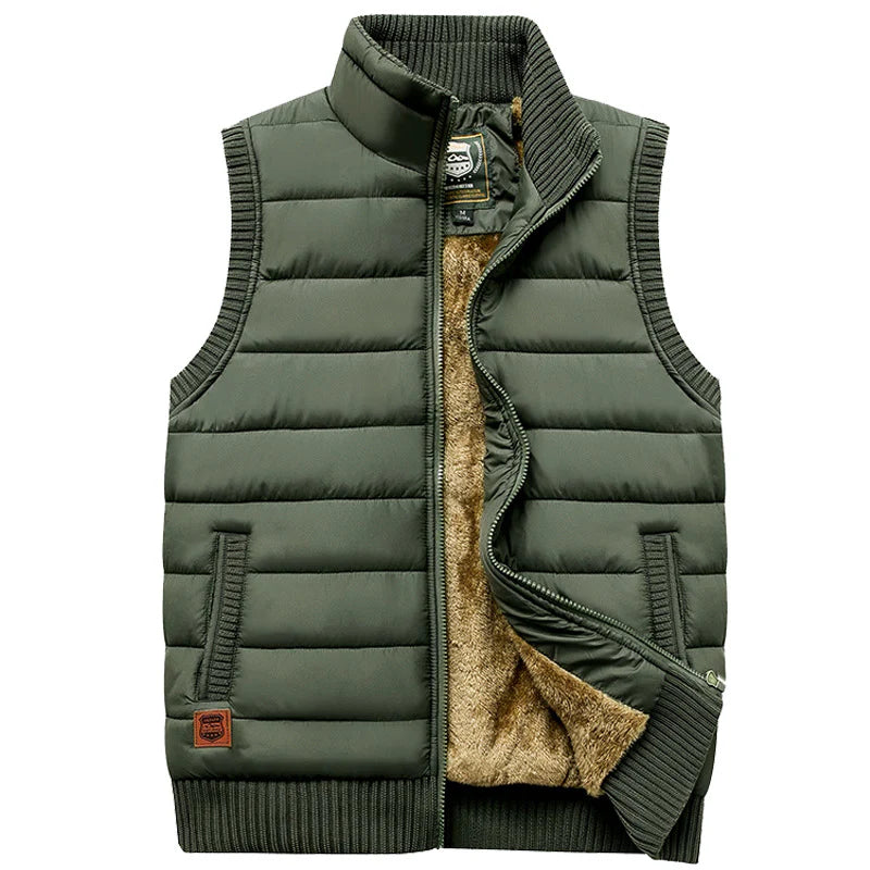 Heren Bodywarmer met Gewatteerde Buitenlaag en Fleece Voering