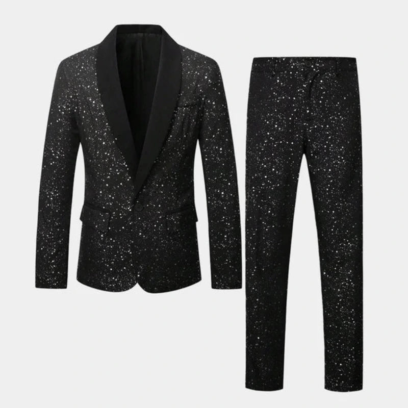 Heren Pak met Glitter Colbert en Broek
