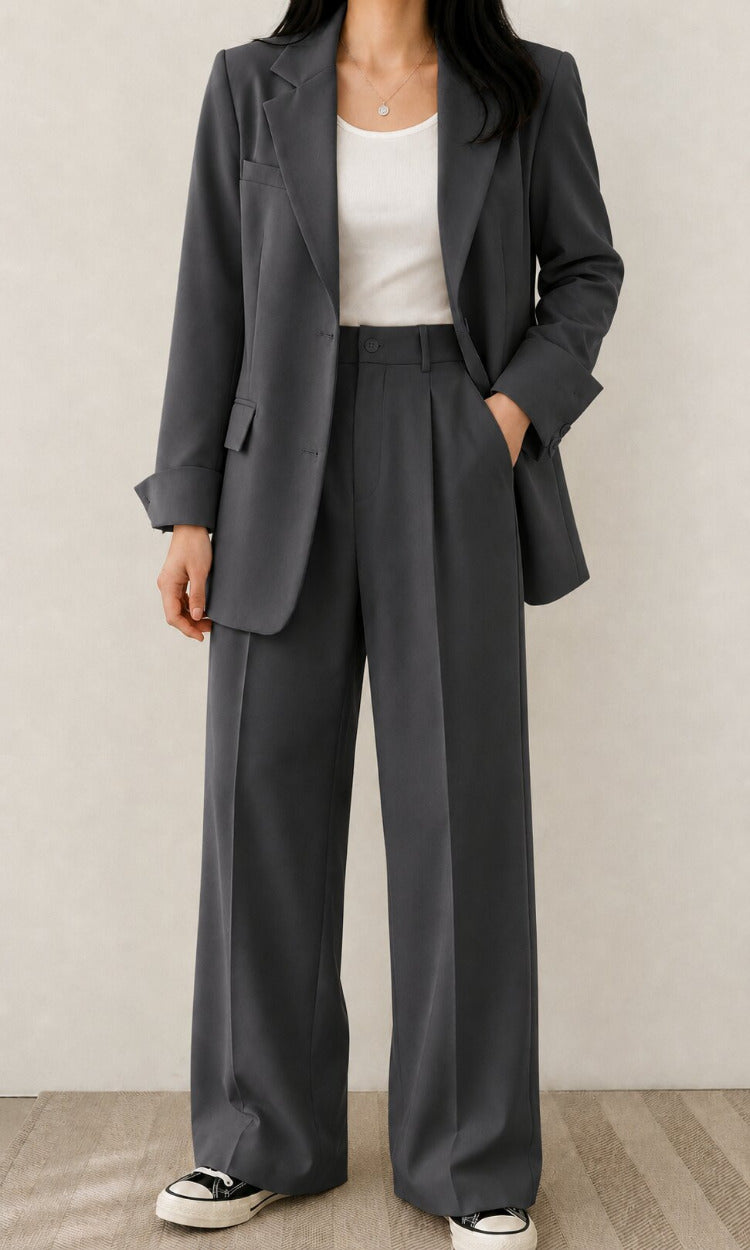 Tweedelige Dames Blazer en Broek Set
